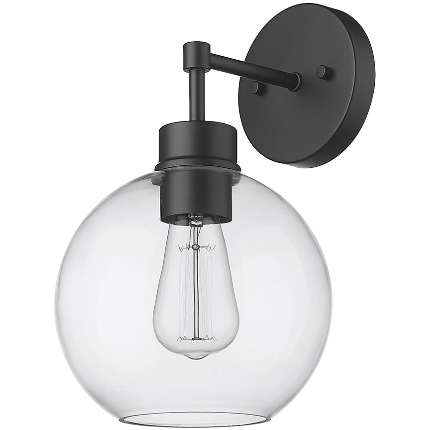 Basin 1 Light 13.1 inch Powder Coated Black Outdoor Wall Sconce